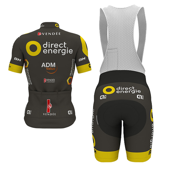 Maglia Direct Energie Manica Corta 2017 marrone